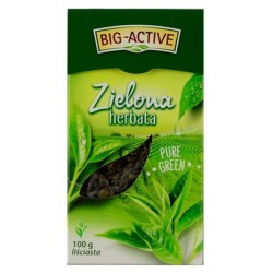 Herbata liściasta BIG - ACTIVE "PURE GREEN" ZIELONA 100g.