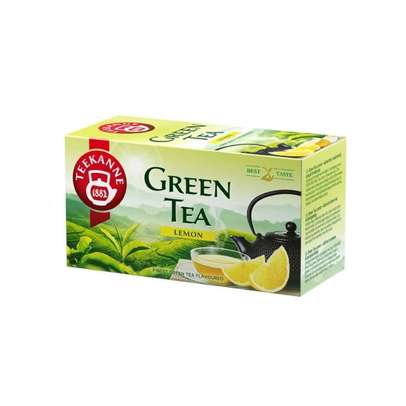Herbata ekspresowa TEEKANNE GREEN TEA LEMON - 20 torebek