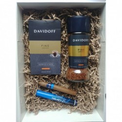 Zestaw prezentowy kawa Davidoff+ cygaro J. CORTES HIGH CLASS