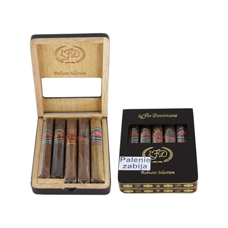 Cygaro LA FLOR DOMINICANA ROBUSTO SELECTIONS - sampler 5 cygar