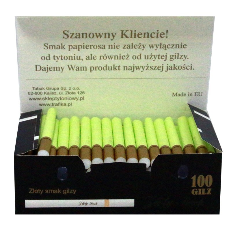Gilzy ZŁOTY SMOK 100 zielone
