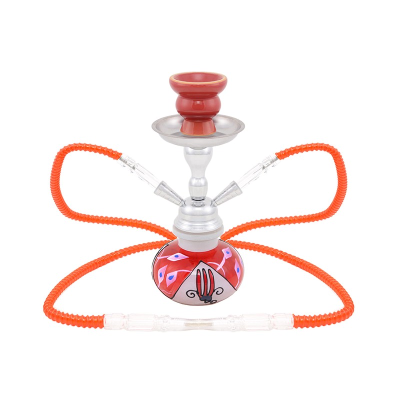 Fajka wodna PAINTED RED (0230773) - 25 cm.