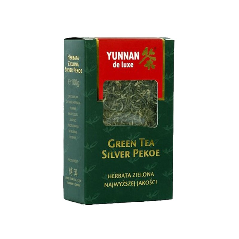 Herbata liściasta YUNNAN DE LUXE GREEN TEA SILVER PEKOE 100g