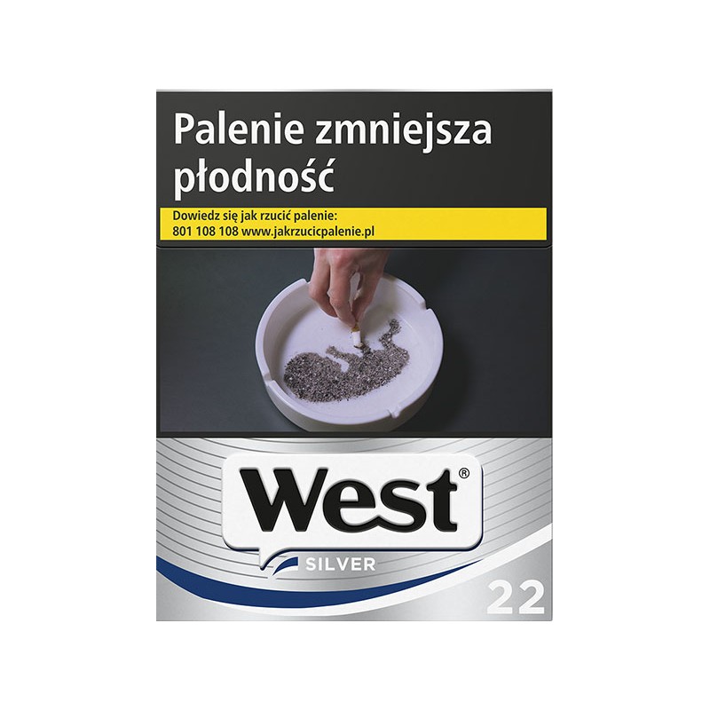 Papierosy WEST SILVER KS 22