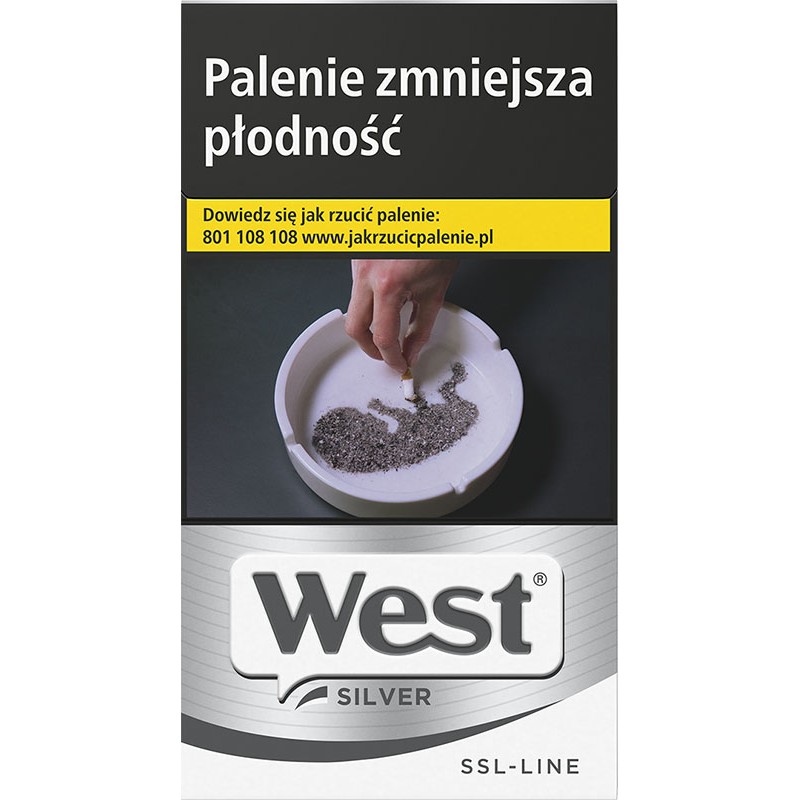 Papierosy WEST SILVER SUPERSLIMS