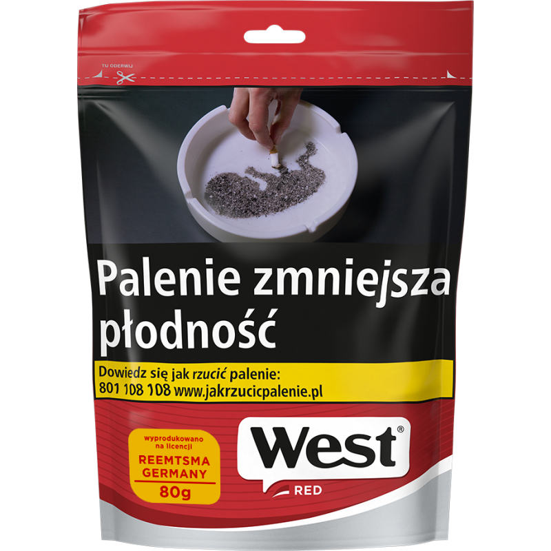 Tytoń WEST RED 68g.