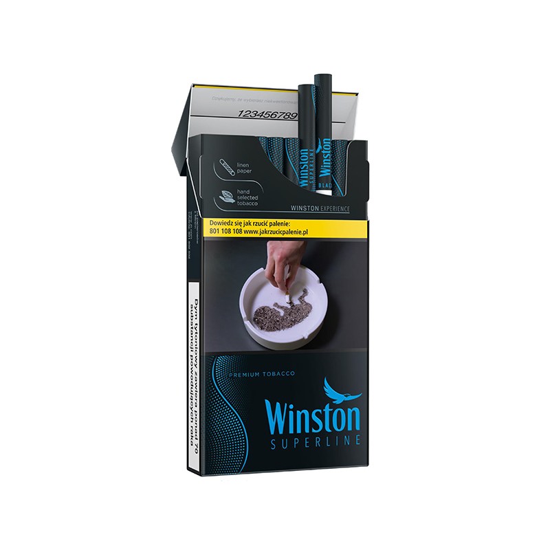 Papierosy WINSTON BLACK SUPERLINE