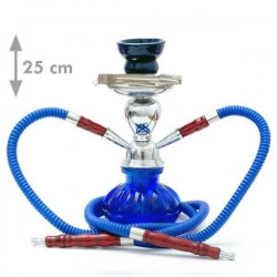 Fajka SHISHA OASIS AFRAH niebieska (4659) - 25cm