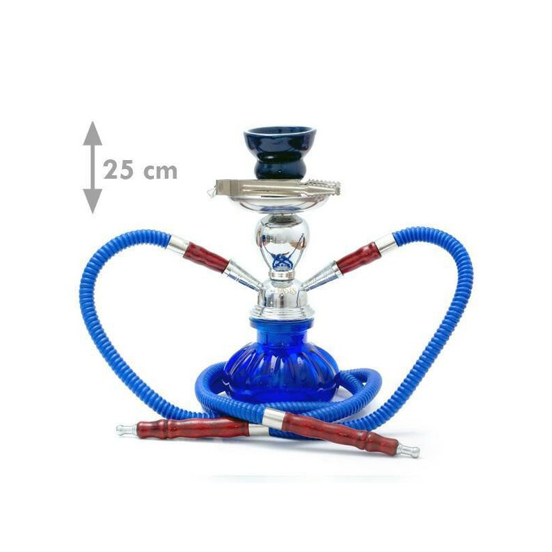 Fajka SHISHA OASIS AFRAH niebieska (4659) - 25cm