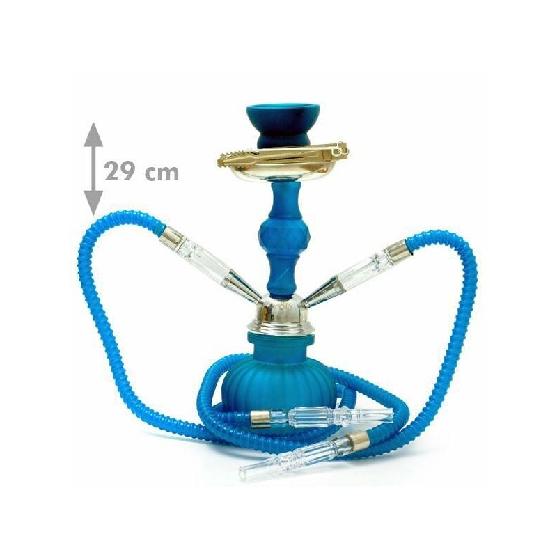 Fajka SHISHA OASIS KAMLA niebieska (4833) - 29 cm