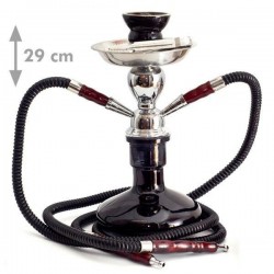 Fajka SHISHA OASIS MUNA czarna (7681) - 29 cm