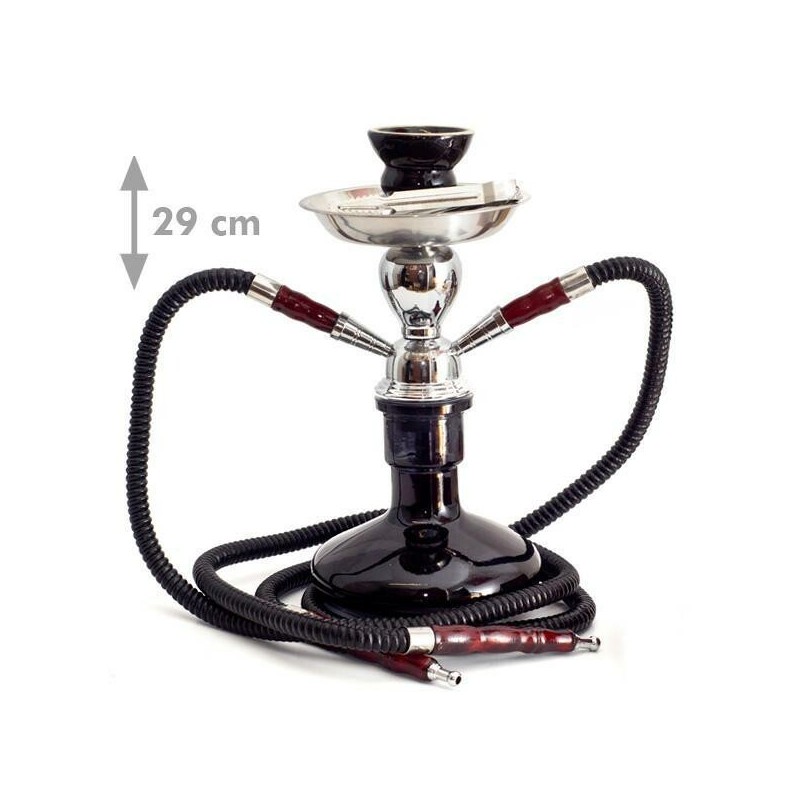 Fajka SHISHA OASIS MUNA czarna (7681) - 29 cm