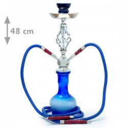 Fajka SHISHA OASIS REBAB niebieska (4482) - 48 cm
