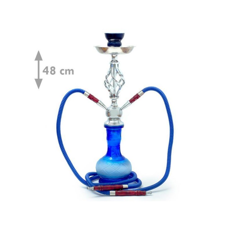 Fajka SHISHA OASIS REBAB niebieska (4482) - 48 cm