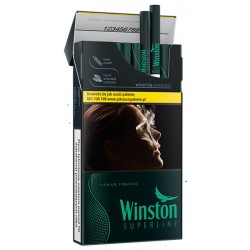 Papierosy WINSTON BLACK GREEN SUPERLINE