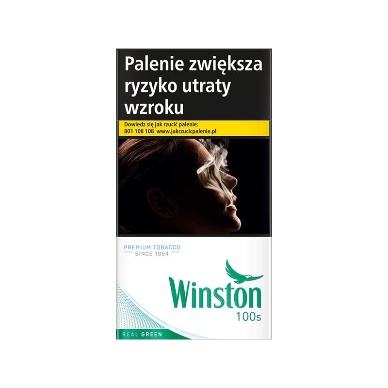 Papierosy WINSTON REAL GREEN 100