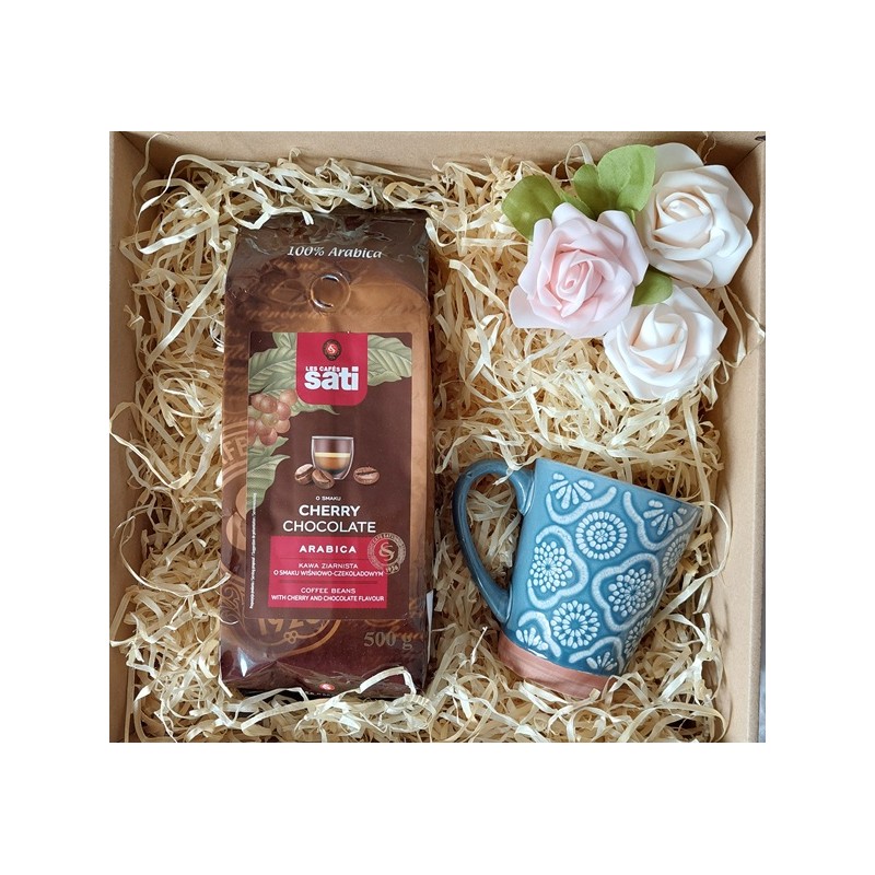 Zestaw prezentowy kawa SATI CHERRY CHOCOLATE 500g