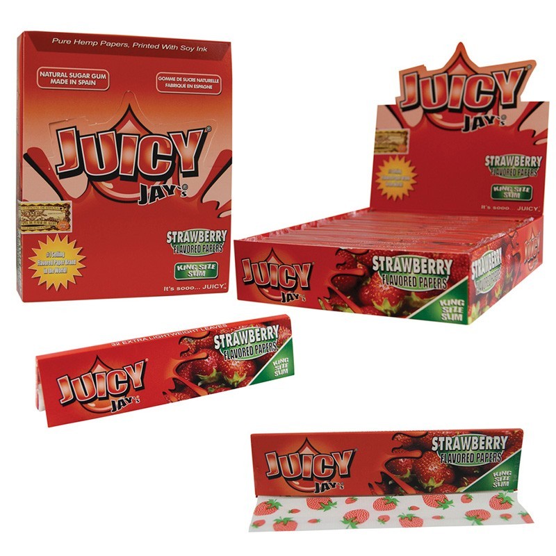Bibułki JUICY JAY'S STAWBERRY KS SLIM