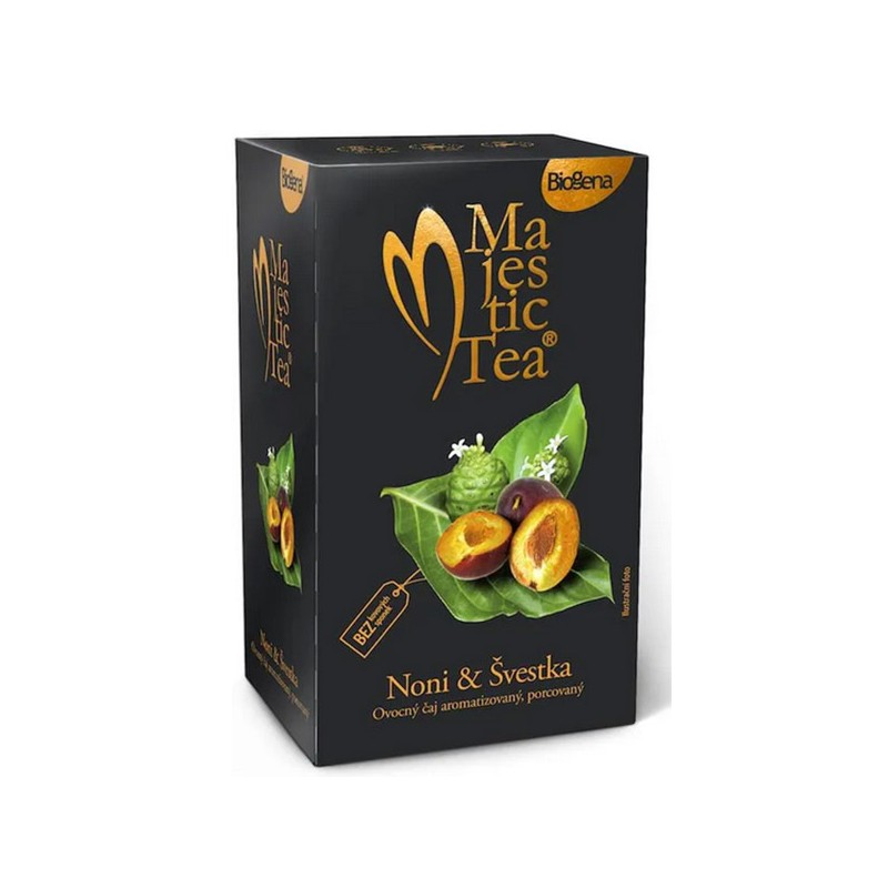 Herbata ekspresowa BIOGENA MAJESTIC NONI & ŚLIWKA - 20 torebek