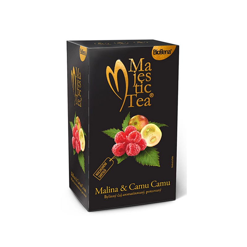 Herbata ekspresowa BIOGENA MAJESTIC MALINA & CAMU CAMU - 20 torebek