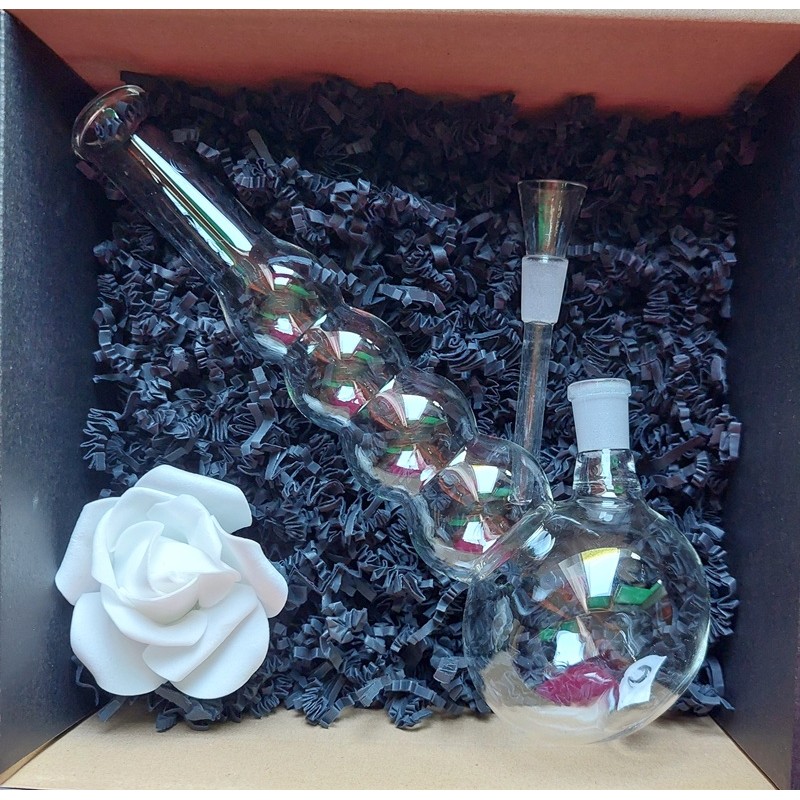 Zestaw prezentowy fajka wodna szklana