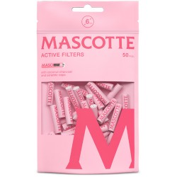 Filtry MASCOTTE ACTIVE PINK 6mm (50)