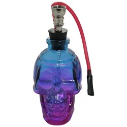 Fajka wodna szklana CZASZKA - 14cm