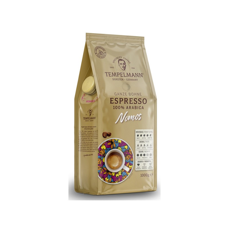 Kawa ziarnista TEMPELMANN NOMOS CAFFE CREMA 1kg.